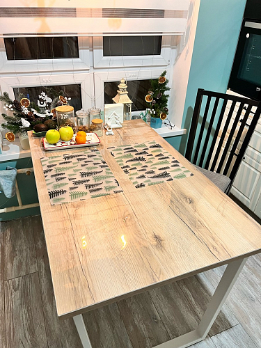 Деревянный стол Лота Лофт 120x75 дуб крафт табачный / черный матовый фото покупателя 892