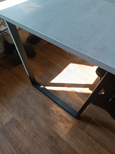 Стол раскладной Лота Лофт 120 25 мм юта / черный матовый фото покупателя 689