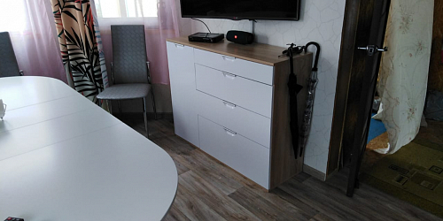 Комод Кастор белый глянец фото покупателя 12