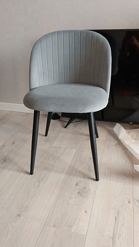 Стул на металлокаркасе Gabi latte / gold / black фото покупателя 87