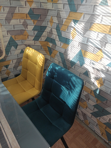 Стул на металлокаркасе Чилли бирюзовый / черный фото покупателя 931