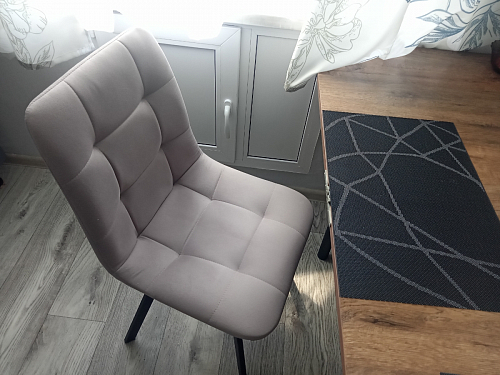 Стул на металлокаркасе Чилли черный / зеленый фото покупателя 677