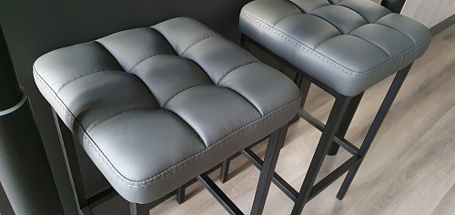 Барный стул Лофт микровелюр катания блэк / черный матовый фото покупателя 295