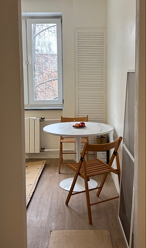 Стол Тулип 90х73 дуб вотан / белый фото покупателя 79