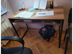 Письменный стол Леон Лофт бетон / черный матовый фото покупателя 142