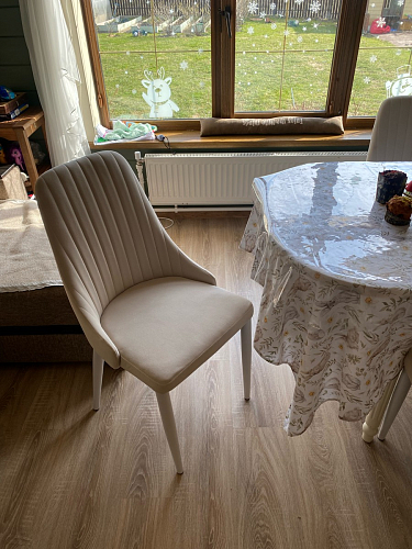 Стул на металлокаркасе Kora green / black фото покупателя 468