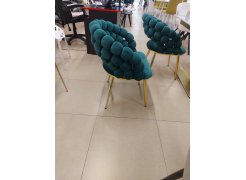 Стул на металлокаркасе Ball dark gray / gold из шоурума 2