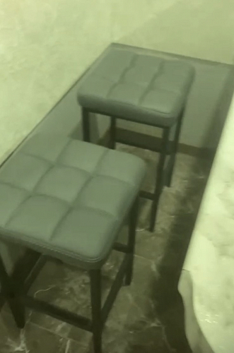 Барный стул Лофт микровелюр катания блэк / черный матовый фото покупателя 280