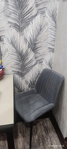 Стул на металлокаркасе Седа К кирпичный / черный фото покупателя 90