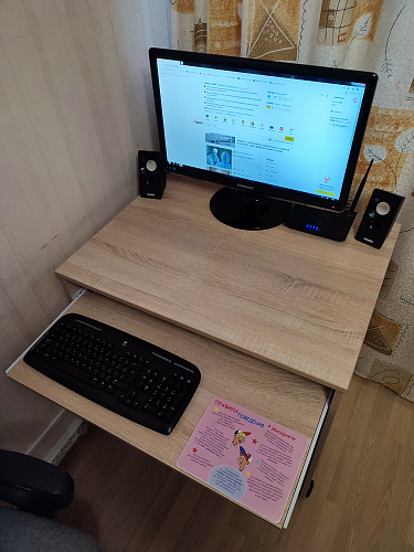 Компьютерный стол КСТ-15 бетон фото покупателя 11