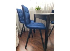 Стул на металлокаркасе Чилли светло-серый / черный фото покупателя 122