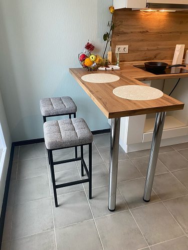 Барный стул Лофт линкольн белый / белый матовый фото покупателя 26