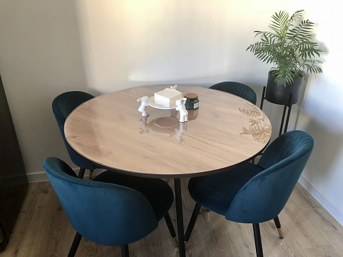 Стул на металлокаркасе Gabi 1 dark gray / black фото покупателя 864