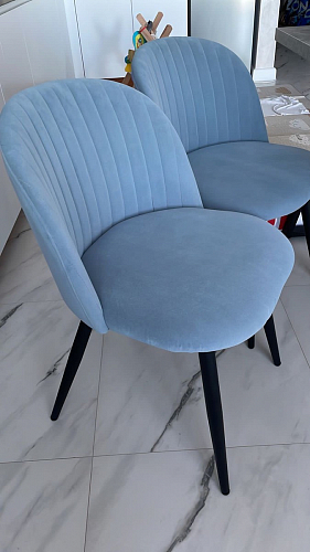 Стул на металлокаркасе Gabi green / black / silver фото покупателя 79