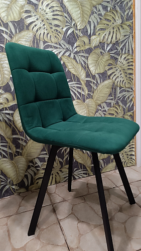 Стул на металлокаркасе Чилли К кирпичный / черный фото покупателя 34