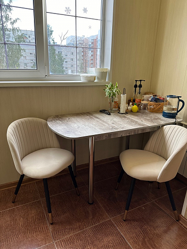 Стул на металлокаркасе Gabi gray / black фото покупателя 653