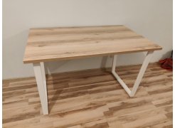 Деревянный стол Барон О 180 х 90 белая пленка шагрень / черный фото покупателя 51