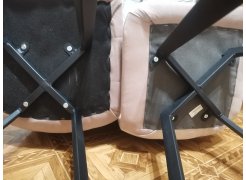 Стул на металлокаркасе Чилли синяя ткань / белый фото покупателя 636