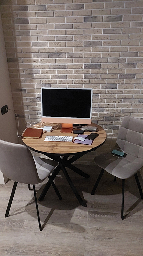 Комплект стульев Чилли 4 шт темно-серый / черный фото покупателя 481