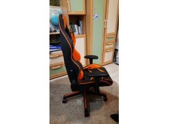 Компьютерное кресло Racer черное / голубое фото покупателя 50