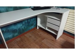 Письменный стол СПм-25 левый белый  - Уцененный экземпляр фото покупателя 9