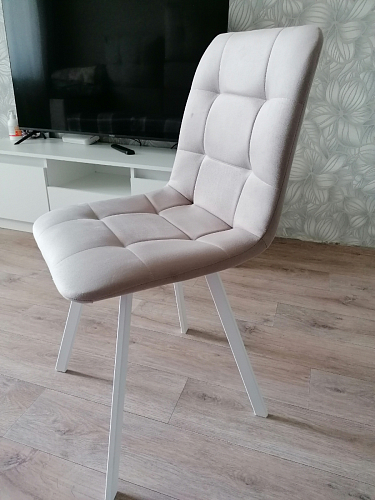 Стул на металлокаркасе Чилли К кирпичный / черный фото покупателя 394