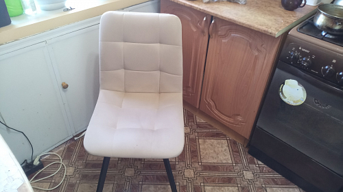 Стул на металлокаркасе Чилли черный / зеленый фото покупателя 758