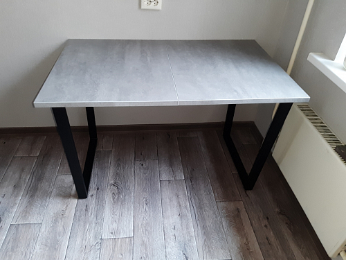 Деревянный стол Лота Лофт 120x75 дуб крафт табачный / черный матовый фото покупателя 164