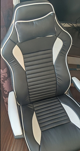 Компьютерное кресло Leon черное / белое фото покупателя 1