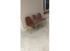 Стул на металлокаркасе Dabl wine red фото покупателя 8