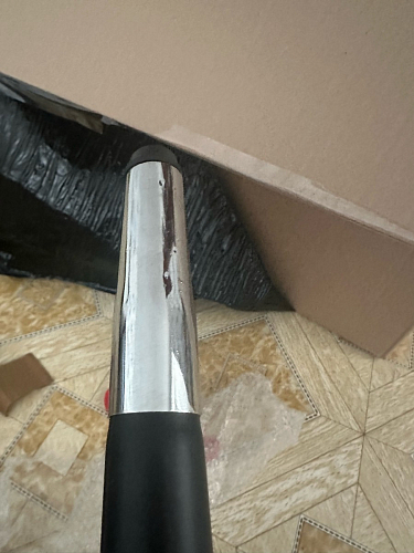 Стул на металлокаркасе Gabi 1 light blue / black / gold фото покупателя 102