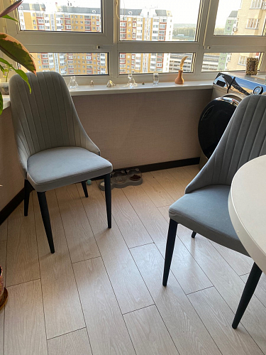 Стул на металлокаркасе Kora beige / black фото покупателя 204