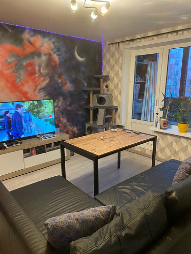 Стол Центавр бетон / графит фото покупателя 3