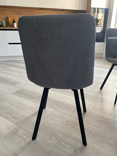 Стул на металлокаркасе Чилли К черный / зеленый фото покупателя 347