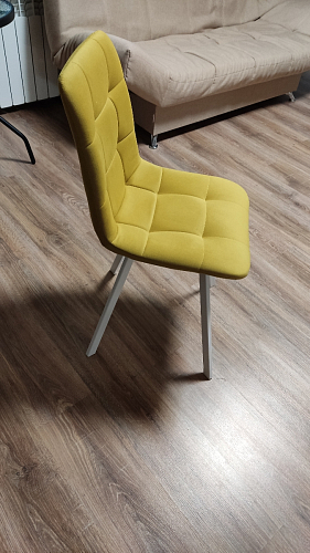 Стул на металлокаркасе Чилли светло-серый / белый каркас фото покупателя 202