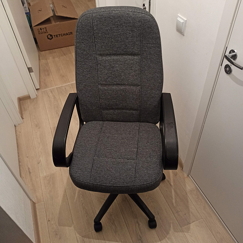 Компьютерное кресло CH747 коричневый, экокожа фото покупателя 3