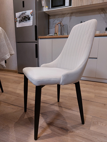 Стул на металлокаркасе Kora gray / black фото покупателя 148