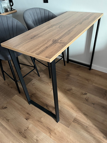 Барная стойка Дилан Лофт 120х40х98 дуб делано темный фото покупателя 112