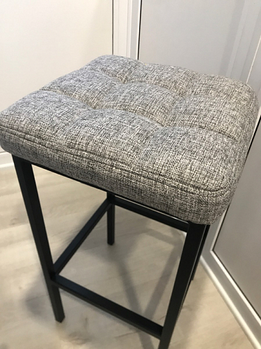 Барный стул Лофт микровелюр катания блэк / черный матовый фото покупателя 241