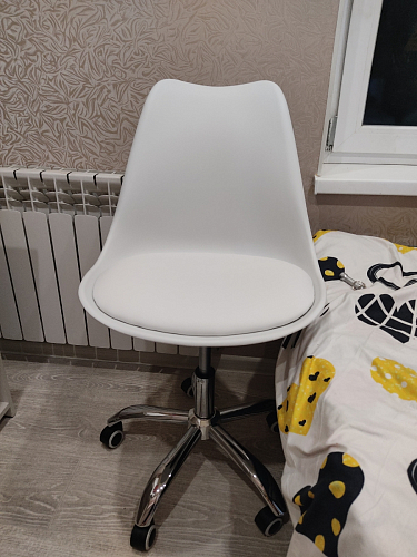 Компьютерное кресло Kolin с подушкой clear / white фото покупателя 106