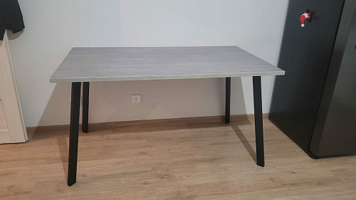 Стол Тринити Лофт 120 32 мм бетон / черный матовый фото покупателя 344