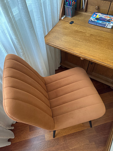 Стул на металлокаркасе Дани темно-серый (zd 995) / черный фото покупателя 3