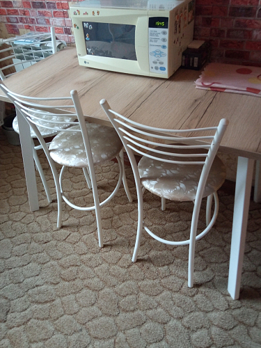 Стол Тринити Лофт 120 25 мм черный матовый / дуб делано темный фото покупателя 146