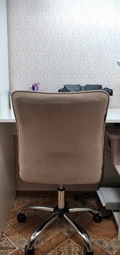 Компьютерное кресло One/Ван флок бежевый 7 фото покупателя 22