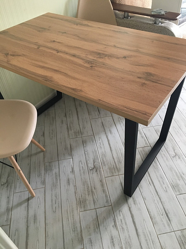 Деревянный стол Лота Лофт 140х80 белый матовый / бетон светлый фото покупателя 731