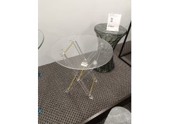 Журнальный столик складной Spirit 40x45 clear / gold из шоурума 4