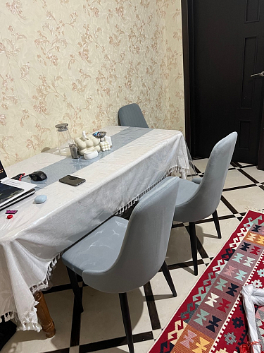 Стул на металлокаркасе Kora beige / black фото покупателя 375