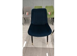 Стул на металлокаркасе Seda 1 blue / black / gold из шоурума 5