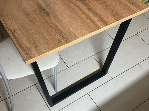 Стол раскладной Лота Лофт 120 25 мм юта / черный матовый фото покупателя 383