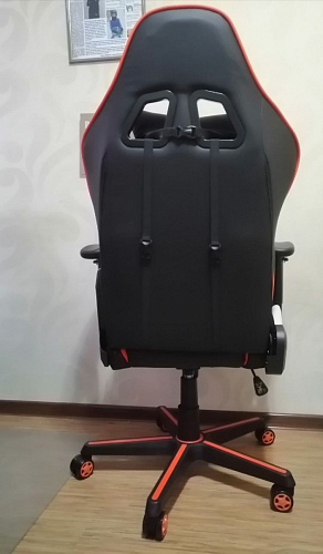 Компьютерное кресло Racer черное / оранжевое фото покупателя 92